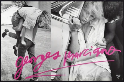 Guess 1986 Print Ad - Estelle Lefébure