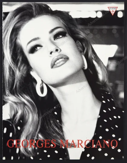 Guess 1990 Print Ad - Karen Mulder, Ellen von Unwerth