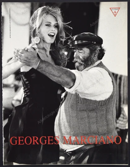 Guess 1991 Print Ad - Claudia Schiffer, Ellen von Unwerth