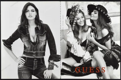 Guess 2015 Print Ad - Grace Elizabeth, Bojana Krsmanovic