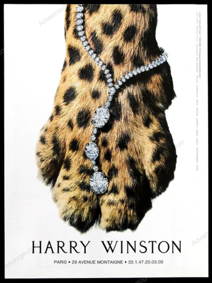 Harry Winston Jewelry 2008 Print Ad - "Leopard"