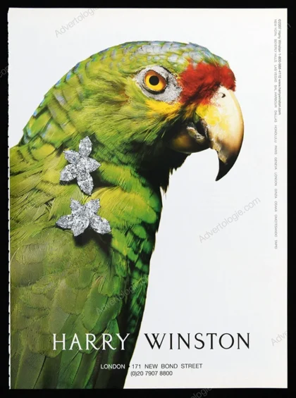 Harry Winston Jewelry 2007 Print Ad - "Parrot"