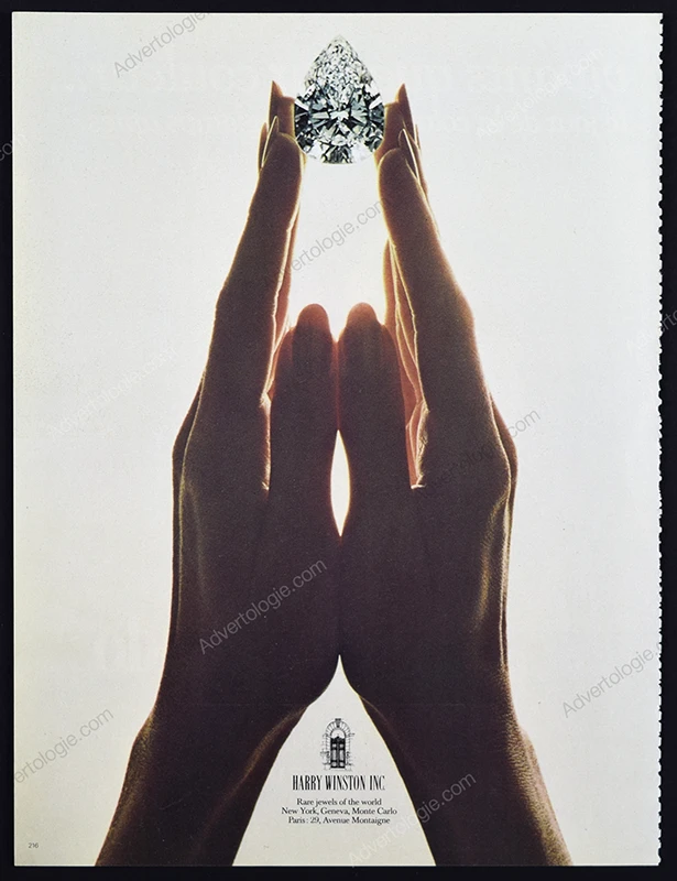 Harry Winston Jewelry 1979 Print Ad - "Prayer"