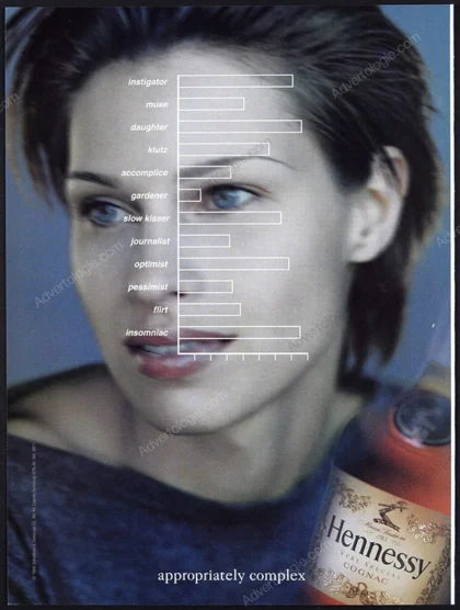 Hennessy Cognac 1998 Print Ad - "Appropriately Complex"
