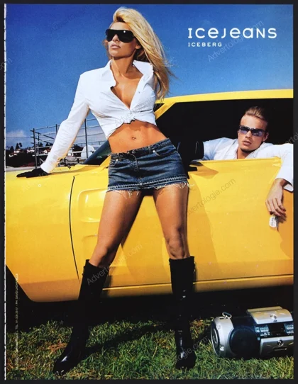 Iceberg Ice Jeans 2001 Print Ad - Pamela Anderson, David Lachapelle