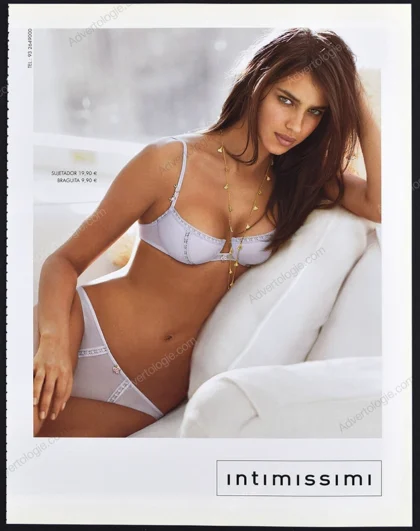 Intimissimi Lingerie 2007 3-Page Print Ad - Irina Shayk
