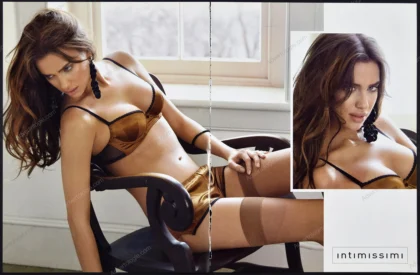 Intimissimi Lingerie 2008 3-Page Print Ad - Irina Shayk
