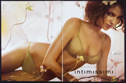 Intimissimi Lingerie 2008 3-Page Print Ad - Irina Shayk