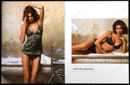 Intimissimi Lingerie 2008 3-Page Print Ad - Irina Shayk