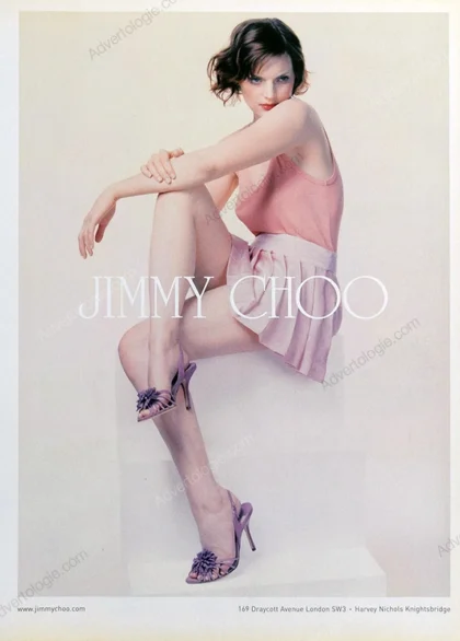 Jimmy Choo Shoes 2003 Print Ad - Guinevere Van Seenus