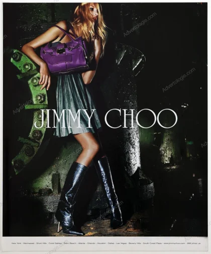 Jimmy Choo Shoes 2005 Print Ad - Anja Rubik