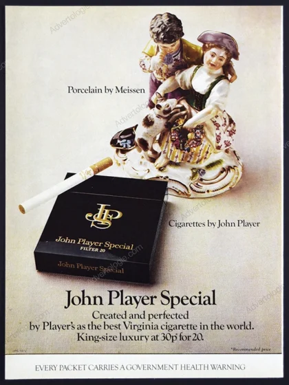 John Player Special Cigarettes 1972 Print Ad
