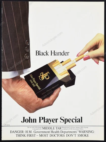 John Player Special Cigarettes 1981 Print Ad