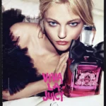 Viva La Juicy Noir by Juicy Couture Perfume 2014 Print Ad - Sasha Pivovarova