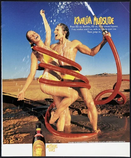 Kalhúa Liquor 1990 "Kahlúa Mudslide" Print Ad - David Lachapelle