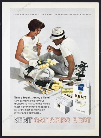 Kent Cigarettes 1964 Print Ad
