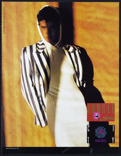 Kenzo 1991 Print Ad - Nadège du Bospertus