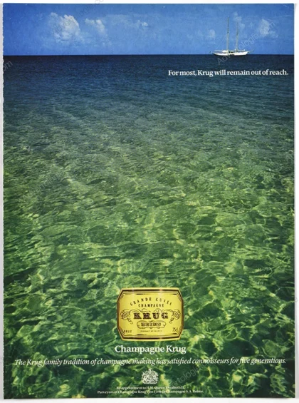 Krug Champagne 1981 Print Ad