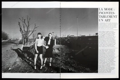 "La Mode: Incontestablement Un Art" 1981 Editorial - Guy Bourdin