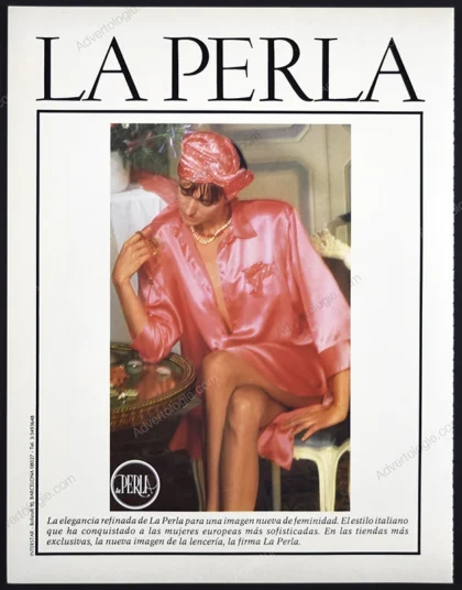 La Perla Lingerie 1987 Print Ad