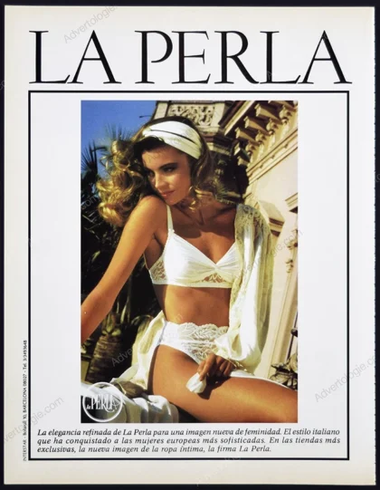 La Perla Lingerie 1987 Print Ad