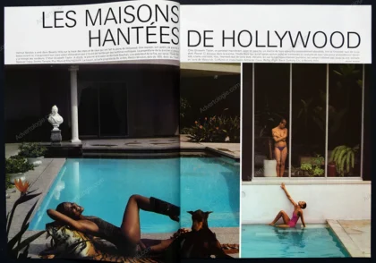 "Les Maisons Hantées de Hollywood" 1977 Editorial - Helmut Newton