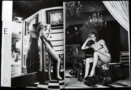 "Les Maisons Hantées de Hollywood" 1977 Editorial - Helmut Newton