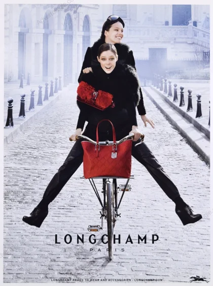 Longchamp 2012 Print Ad - Coco Rocha