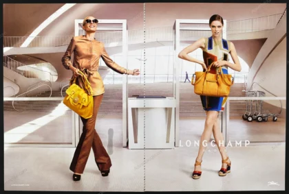 Longchamp 2013 "JFK Terminal" Print Ad - Coco Rocha