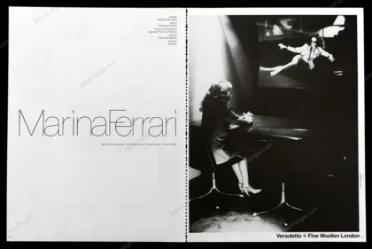 Marina Ferrari 1980 Print Ad - Helmut Newton