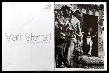 Marina Ferrari 1980 Print Ad - Helmut Newton