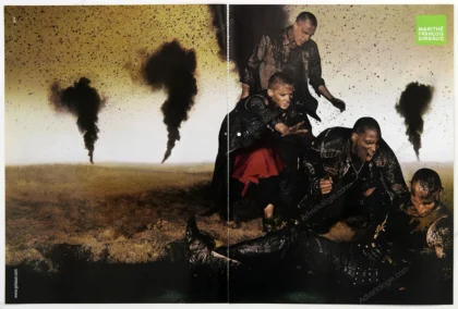 Marithé François Girbaud 2006 3-Page Print Ad - "Platoon"