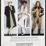 Maxwell Croft Furs 1981 Print Ad