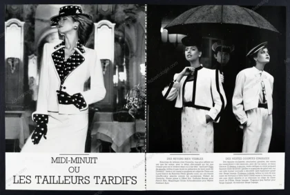 "Midi Minuit ou les Tailleurs Tardifs" 1980 Vogue Paris 12-Page Editorial - Albert Watson