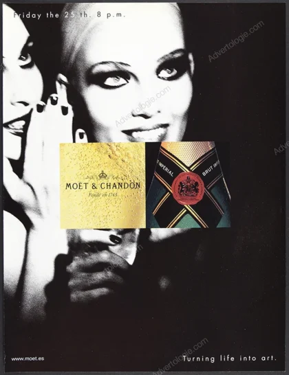 Moët & Chandon Champagne 2007 Print Ad - Ellen von Unwerth