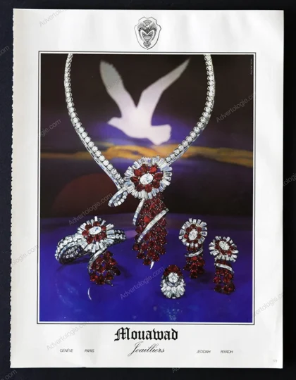 Mouawad Jewelry 1980 Print Ad