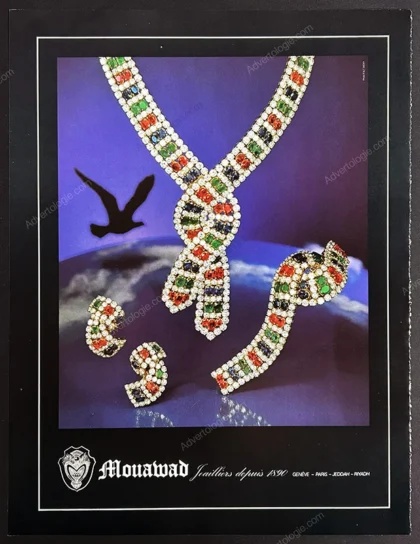 Mouawad Jewelry 1980 Print Ad