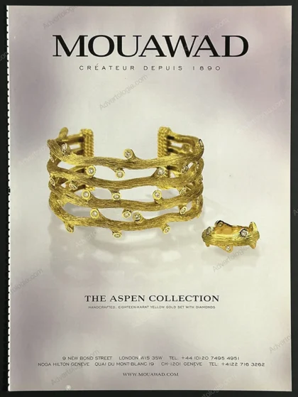 Mouawad Jewelry 2001 Print Ad - The Aspen Collection