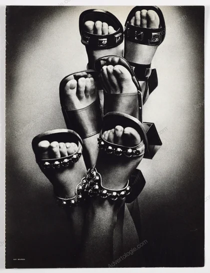"Nu-Pieds Pieds Bu" 1970 2-Page Editorial - Guy Bourdin