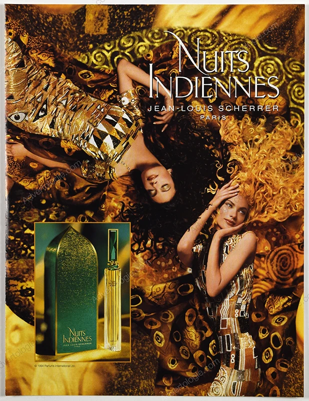 Nuits Indiennes de Jean-Louis Scherrer Perfume 1995 Print Ad