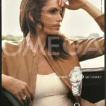 Omega Watches 2003 Print Ad - Cindy Crawford