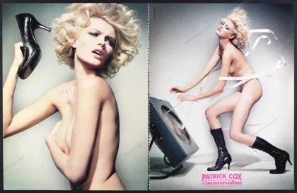 Patrick Cox Wannabe Shoes 2002 Print Ad - David Lachapelle