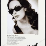 Persol Eyewear 1998 Print Ad - Maria Grazia Cucinotta