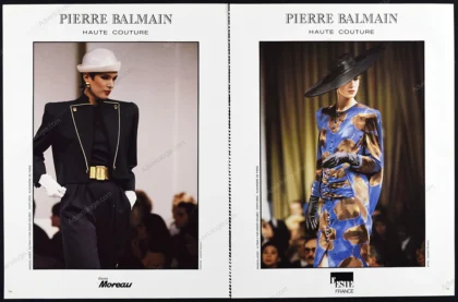 Pierre Balmain Haute Couture 1986 5-Page Advertorial