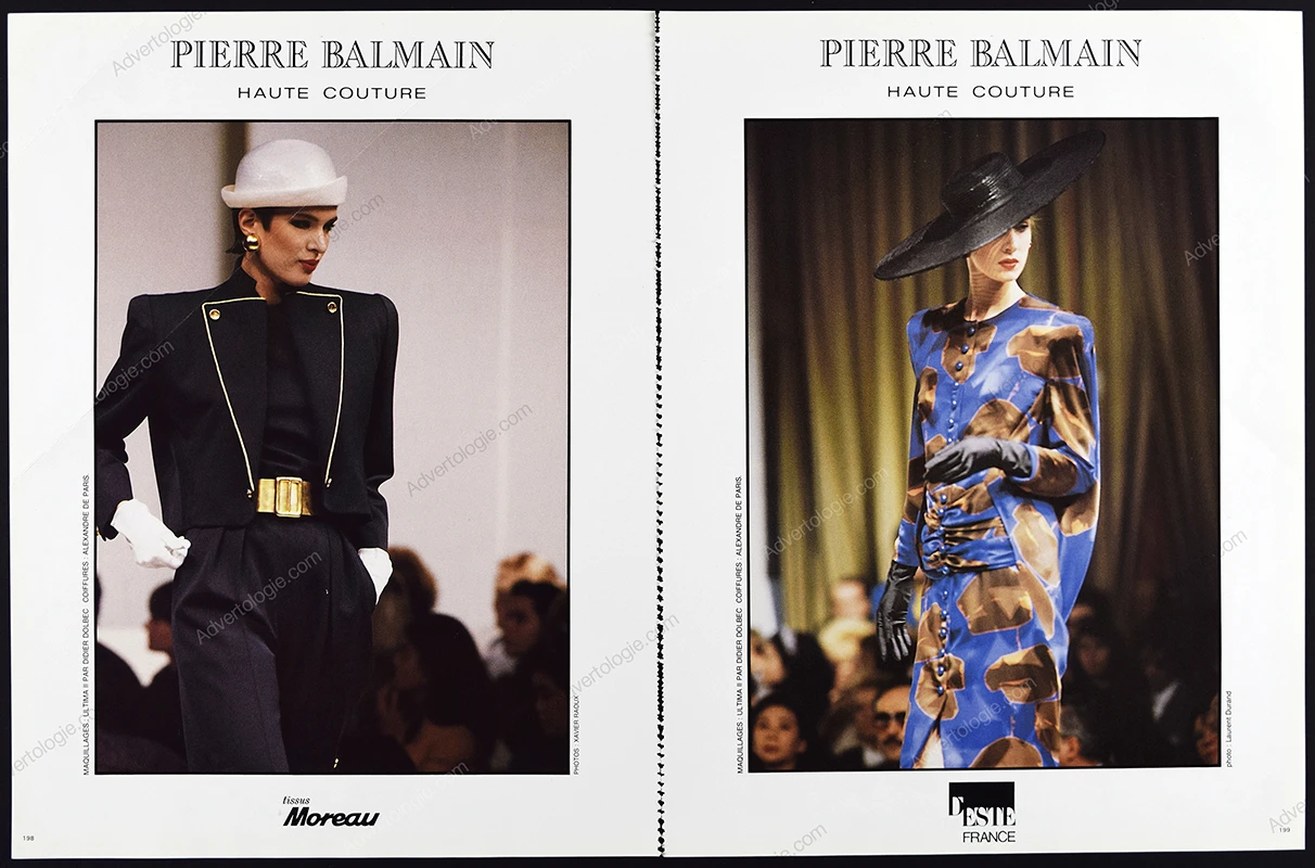 Pierre Balmain Haute Couture 1986 5-Page Advertorial