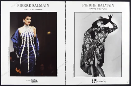 Pierre Balmain Haute Couture 1986 5-Page Advertorial