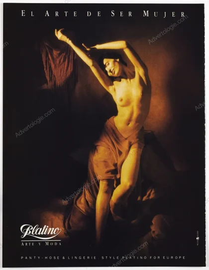 Platino Hosiery 1988 Print Ad