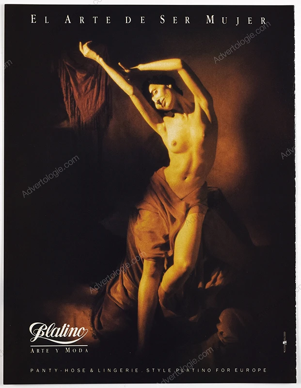 Platino Hosiery 1988 Print Ad