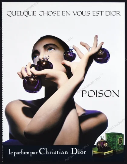 Poison Christian Dior Perfume 1986 Print Ad
