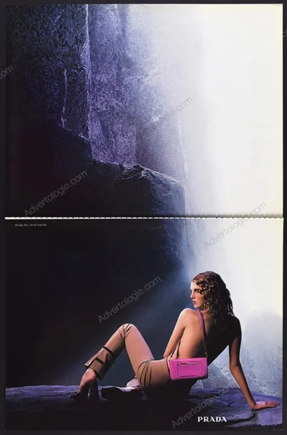 Prada 1999 Print Ad - Angela Lindvall